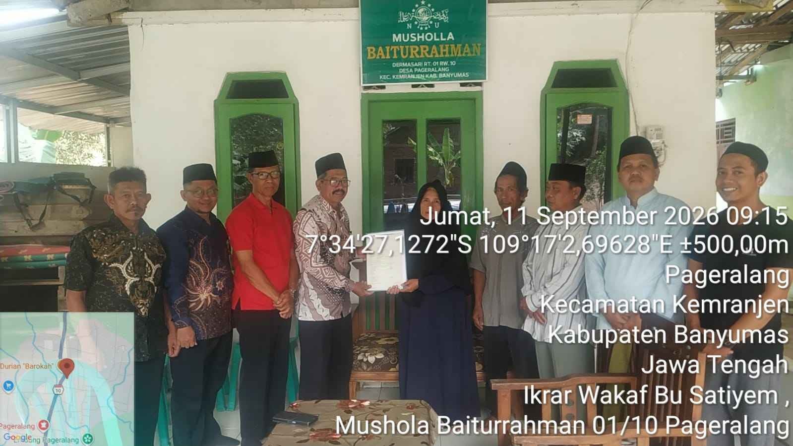 Ikrar Wakaf Warga Pageralang Untuk Kemaslahatan Umat