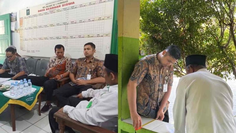 Tim Kesra Setda Banyumas Lakukan Monitoring dan Evaluasi Hibah di MTs Ma’arif NU 1 Purwojati