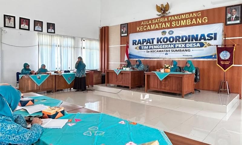 Rapat Koordinasi TP PKK Kecamatan Sumbang Bahas Hasil Rakernas IX PKK
