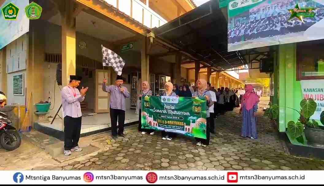 Semarak Muharram 1448 H! Ribuan Langkah Penuh Makna Warnai Pawai Taaruf MTsN 3 Banyumas